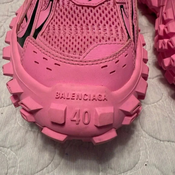 Balenciaga Bouncer Sneakers Women’s Size 10 Chunky Sole Pink Stunning - Picture 8 of 14